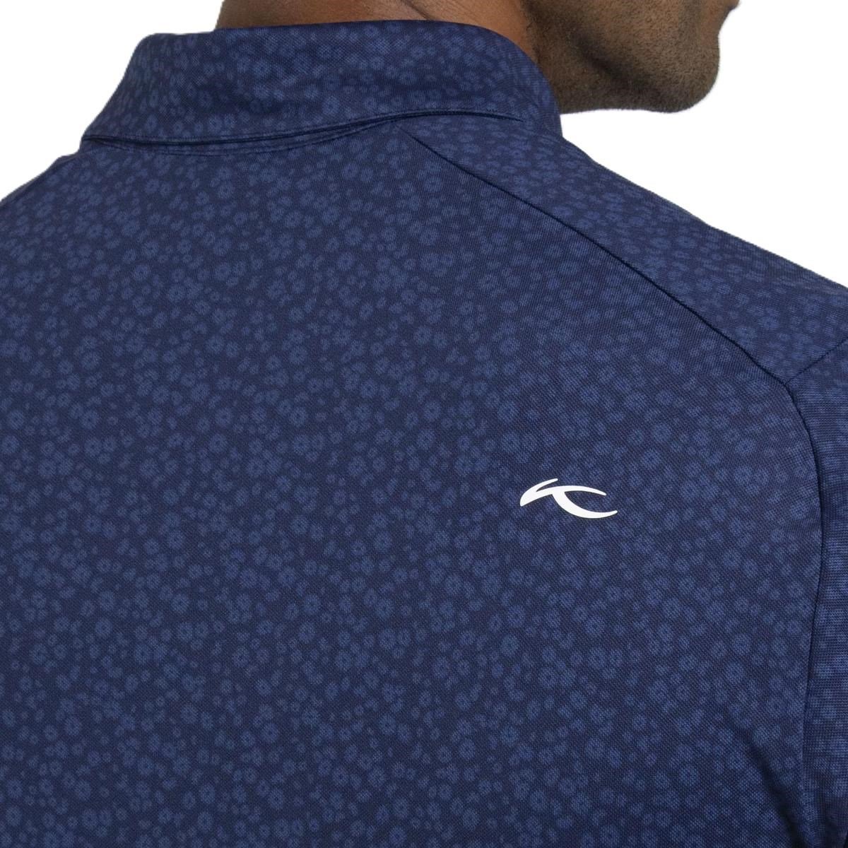 KJUS Lance Printed polo homme, atlanta blue