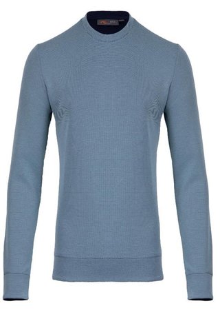 KJUS Essentials Crew Neck sweatshirt homme, riverbank/atlanta blue