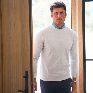 KJUS Essentials Crew Neck sweatshirt homme, riverbank/atlanta blue
