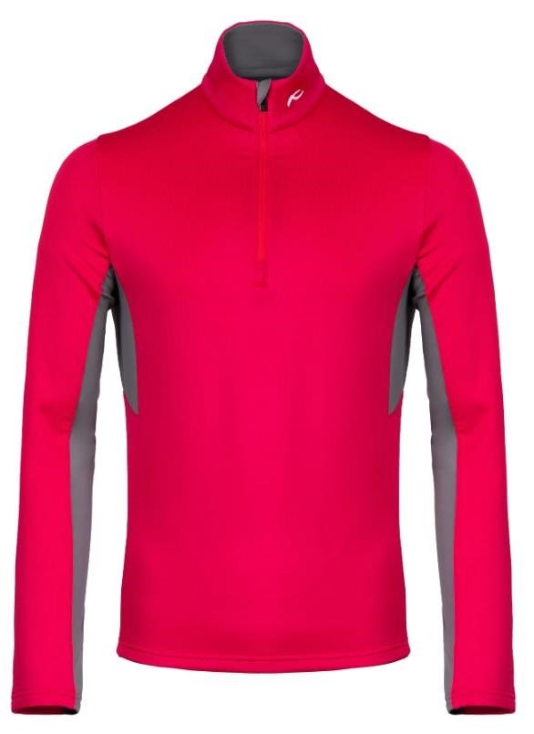 KJUS Hydraulic Midlayer Half-Zip sweat-shirt homme, rhubarb/pewter