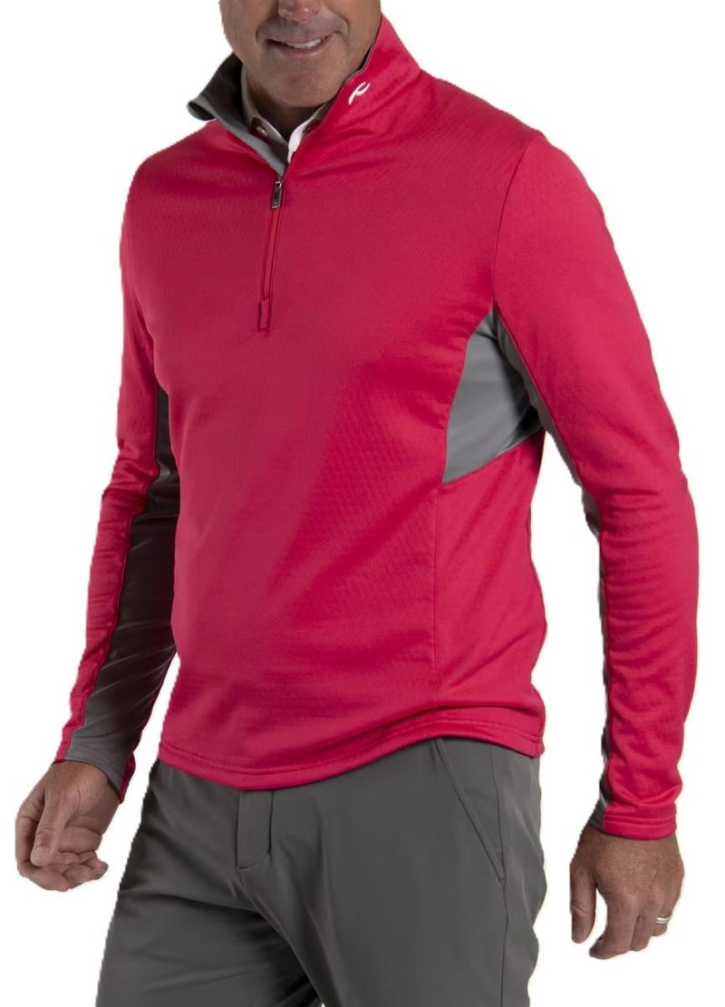 KJUS Hydraulic Midlayer Half-Zip sweat-shirt homme, rhubarb/pewter