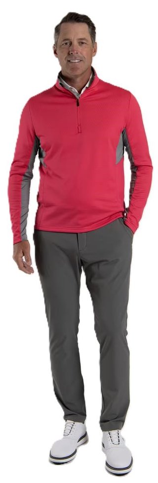 KJUS Hydraulic Midlayer Half-Zip sweat-shirt homme, rhubarb/pewter