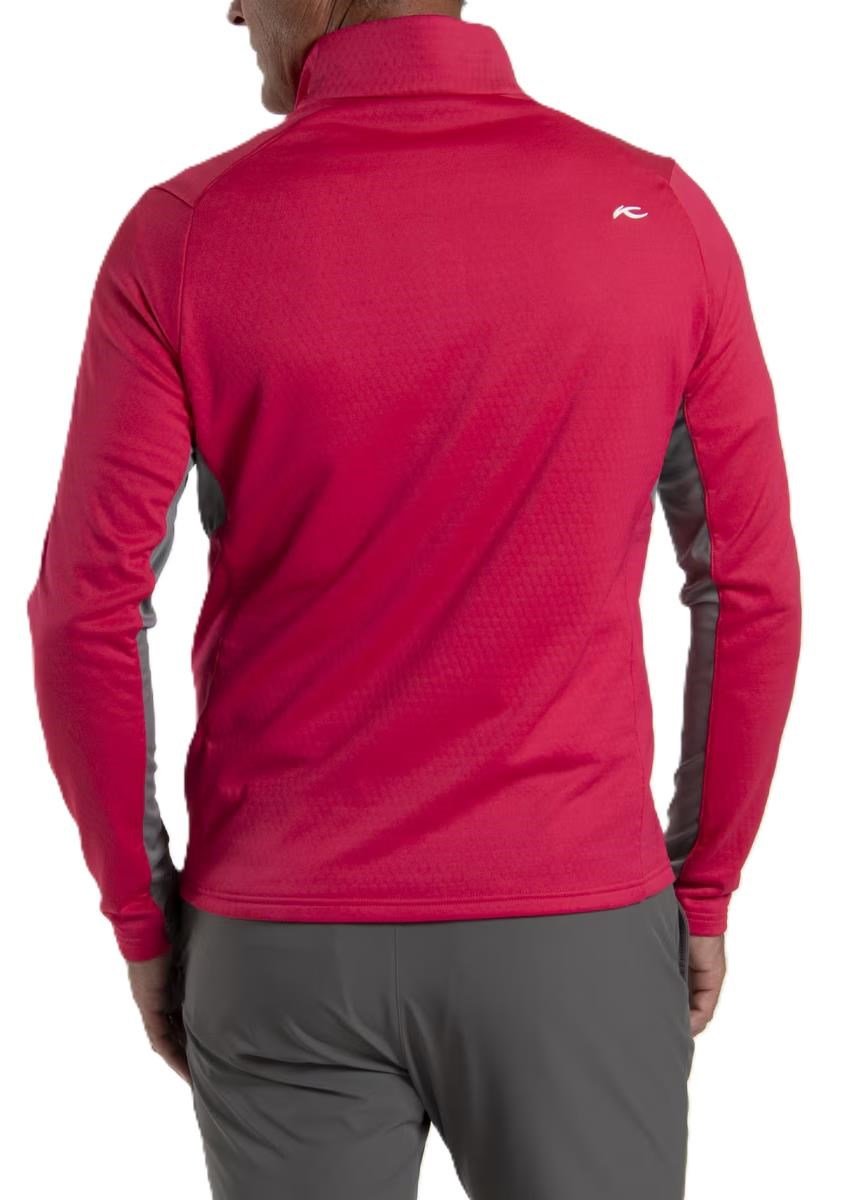 KJUS Hydraulic Midlayer Half-Zip sweat-shirt homme, rhubarb/pewter