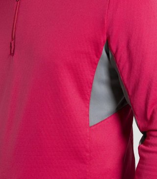 KJUS Hydraulic Midlayer Half-Zip sweat-shirt homme, rhubarb/pewter