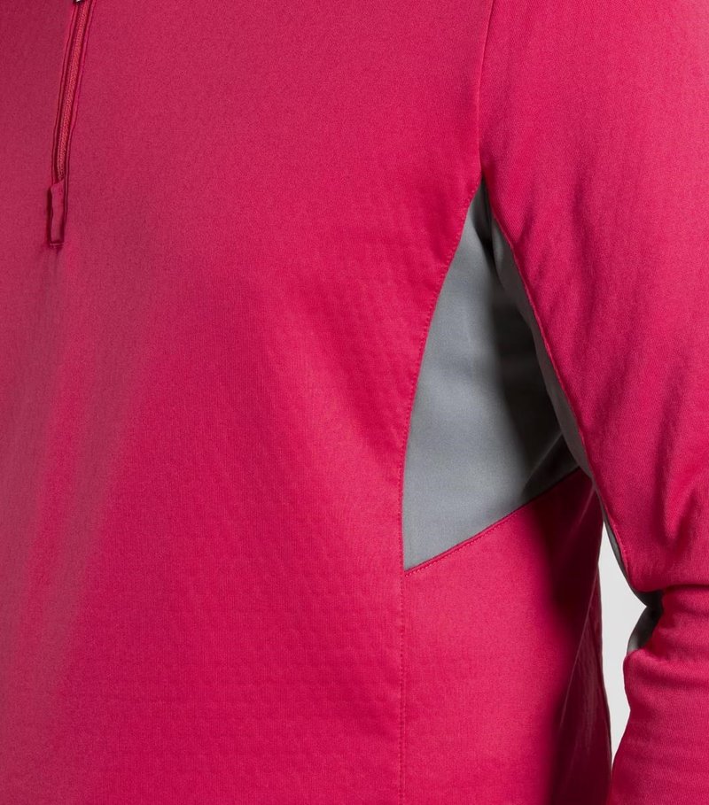 KJUS Hydraulic Midlayer Half-Zip sweat-shirt homme, rhubarb/pewter