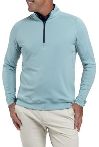 KJUS Keano Half-Zip sweat homme, riverbank/atlanta blue