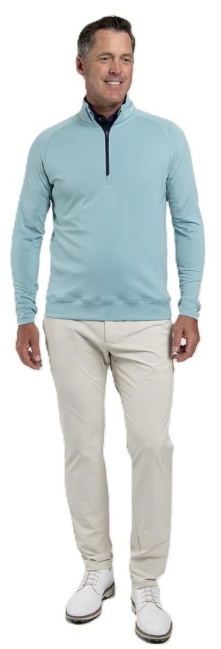 KJUS Keano Half-Zip sweat homme, riverbank/atlanta blue