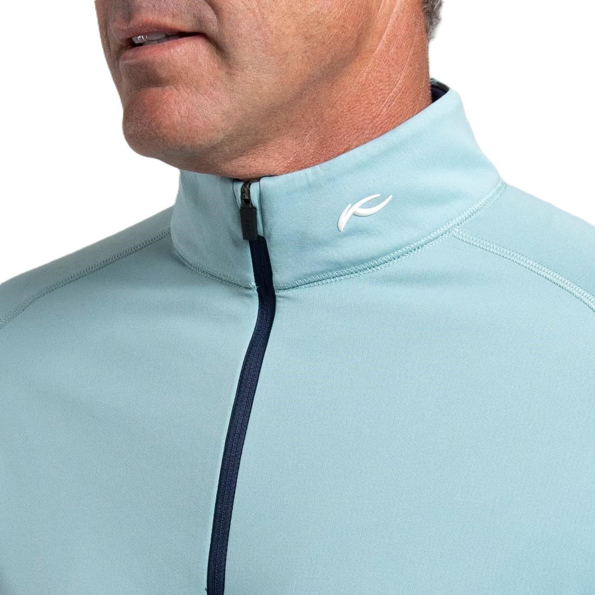 KJUS Keano Half-Zip sweat homme, riverbank/atlanta blue