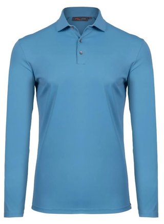 KJUS Cool Point Longsleeve polo homme, atlas blue