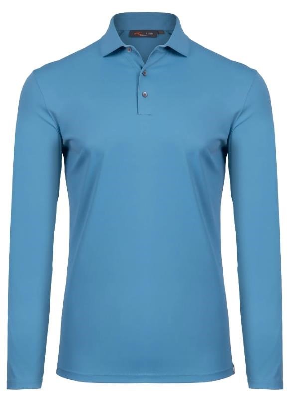 KJUS Cool Point Longsleeve polo homme, atlas blue