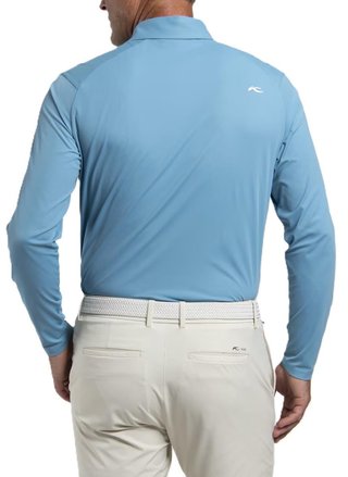 KJUS Cool Point Longsleeve polo homme, atlas blue