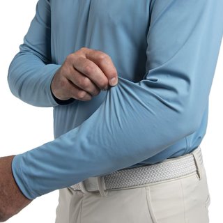 KJUS Cool Point Longsleeve polo homme, atlas blue