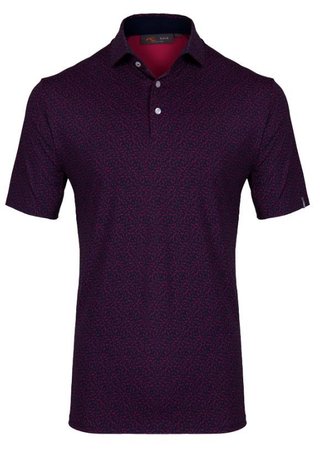 KJUS Golfer polo homme, rhubarb/atlanta blue