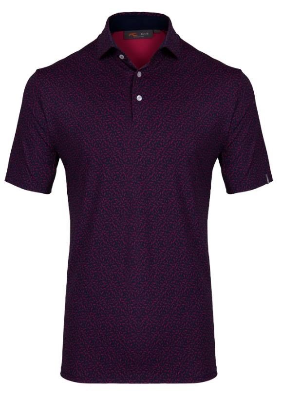 KJUS Golfer polo homme, rhubarb/atlanta blue