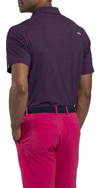 KJUS Golfer polo homme, rhubarb/atlanta blue