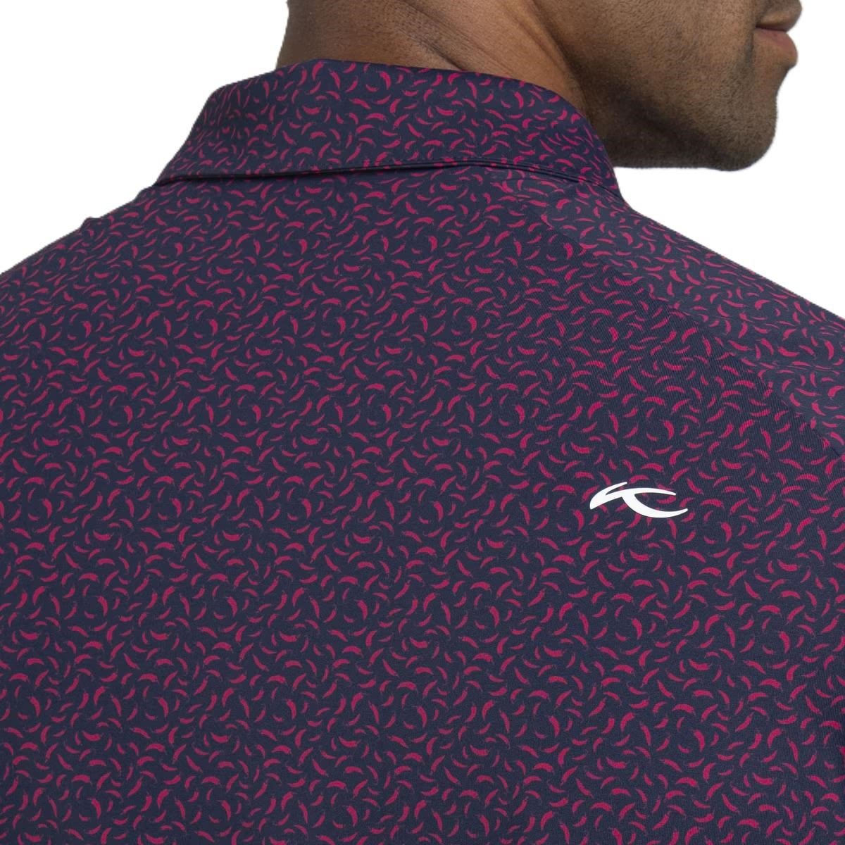 KJUS Golfer polo homme, rhubarb/atlanta blue