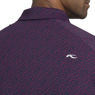 KJUS Golfer polo homme, rhubarb/atlanta blue