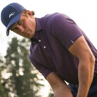 KJUS Golfer polo homme, rhubarb/atlanta blue