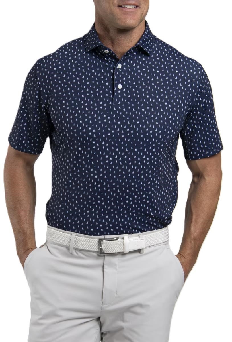 KJUS Golfer polo homme, atlanta blue/white
