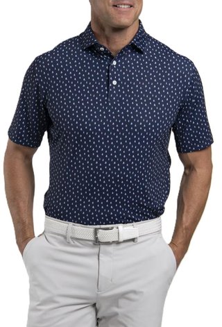 KJUS Golfer polo homme, atlanta blue/white