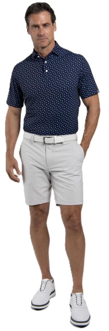 KJUS Golfer polo homme, atlanta blue/white