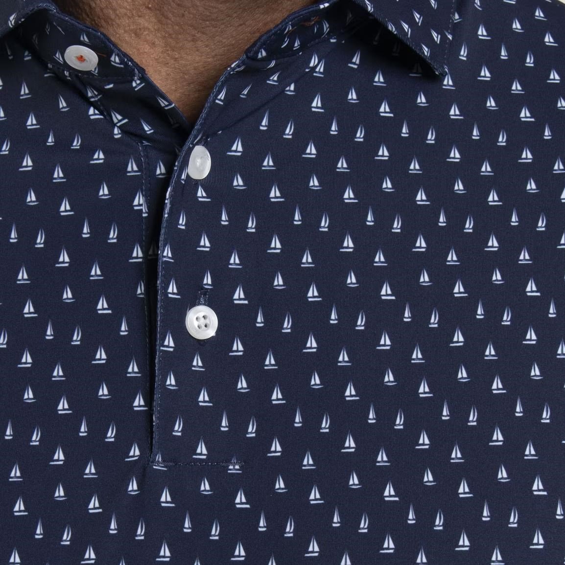 KJUS Golfer polo homme, atlanta blue/white