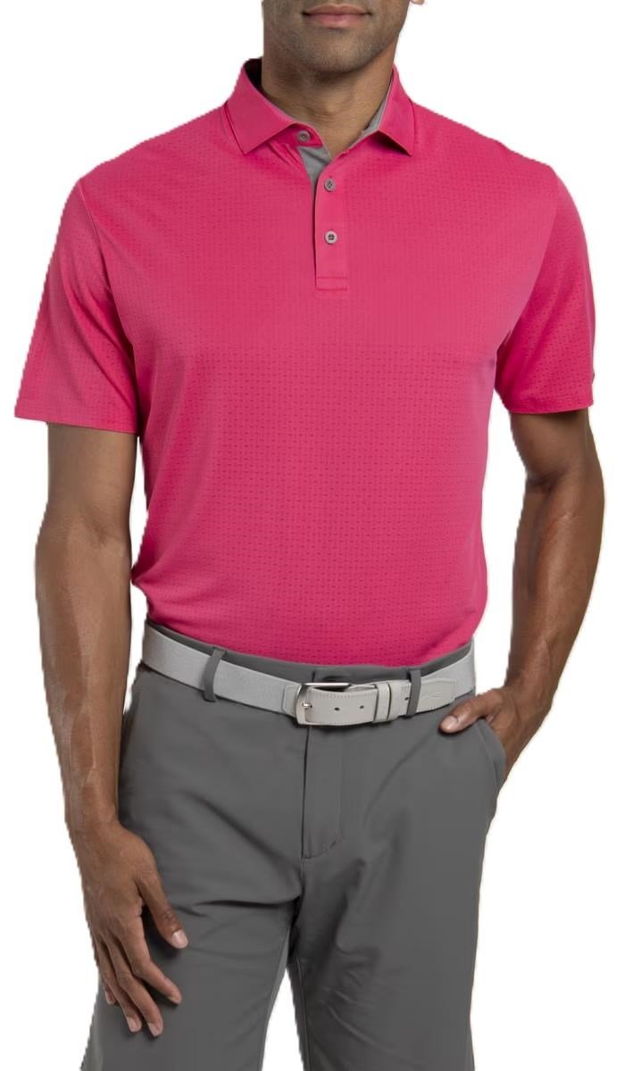 KJUS Savin Structure polo homme, rhubarb