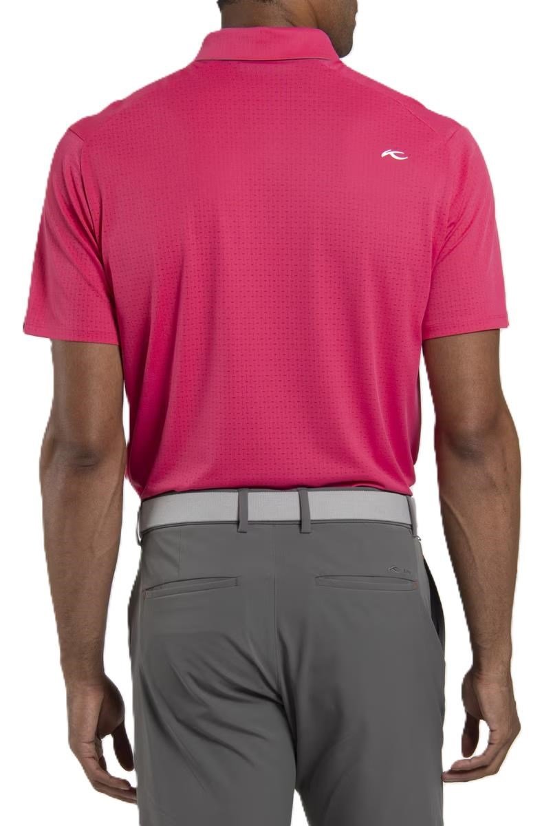 KJUS Savin Structure polo homme, rhubarb