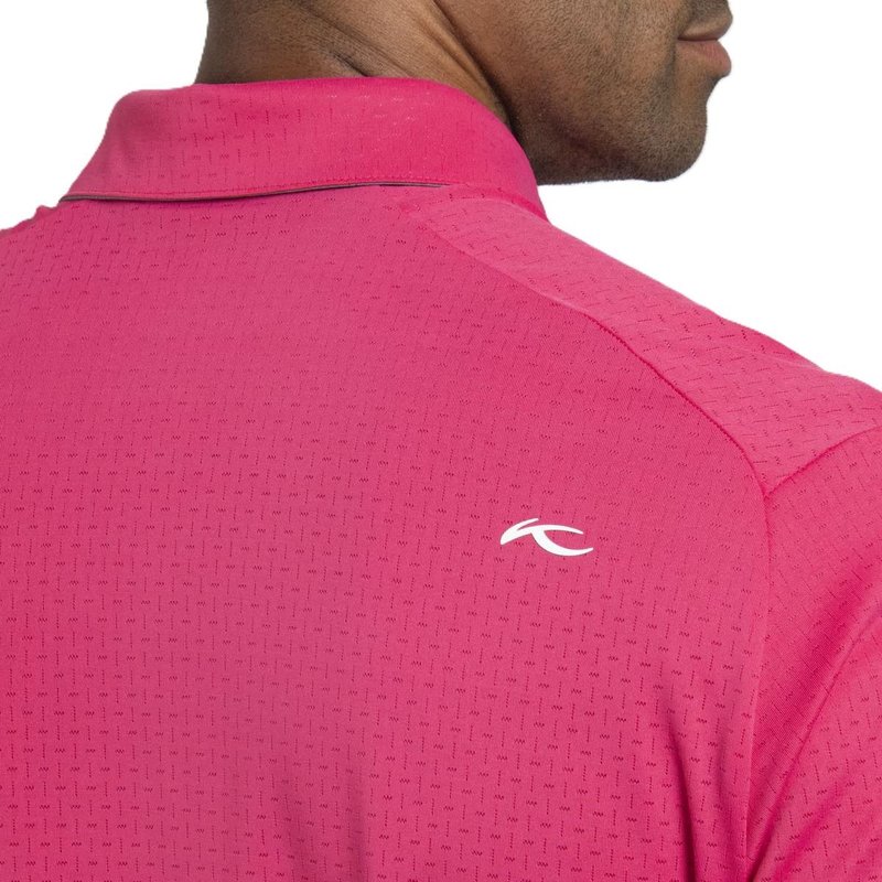 KJUS Savin Structure polo homme, rhubarb