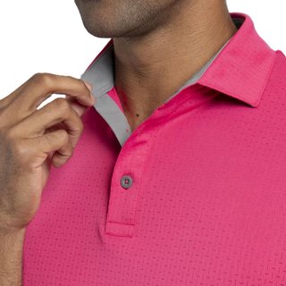 KJUS Savin Structure polo homme, rhubarb