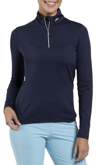KJUS Collagen Midlayer Half-Zip sweat-shirt femme, atlanta blue