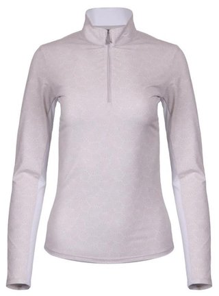 KJUS Sunshine Printed Half-Zip sweat-shirt femme, oyster/white