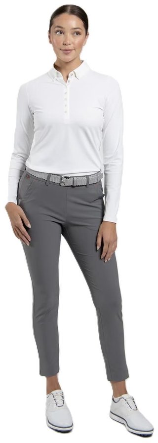 KJUS Catalina Cool longsleeve polo femme, blanc