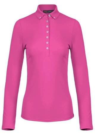 KJUS Catalina Cool longsleeve polo femme, peony