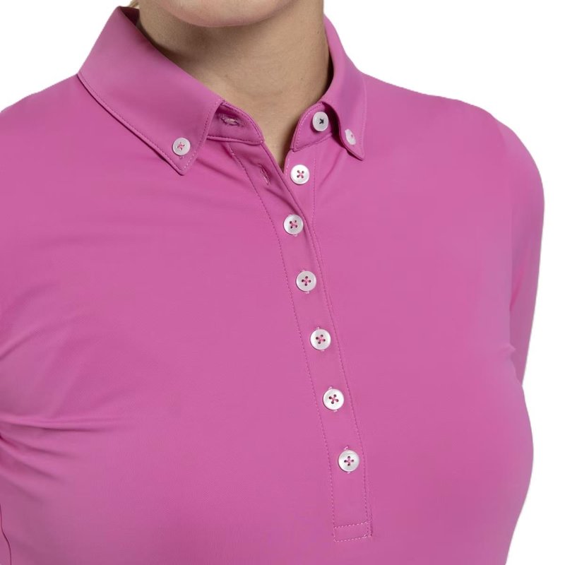 KJUS Catalina Cool longsleeve polo femme, peony