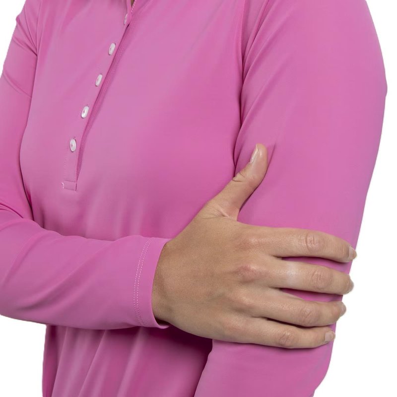 KJUS Catalina Cool longsleeve polo femme, peony