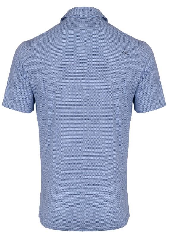 KJUS Hollow Pima Print polo homme, white/catamaran