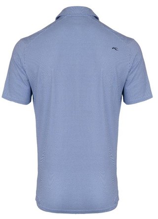 KJUS Hollow Pima Print polo homme, white/catamaran