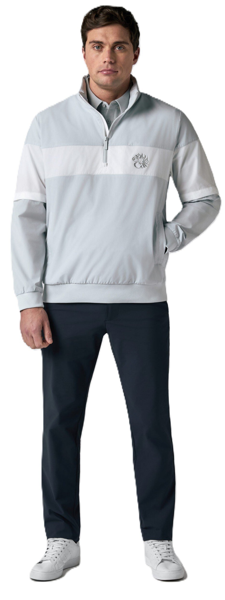 Callaway Modern Traveler Half Zip Convertible veste homme, gray dawn