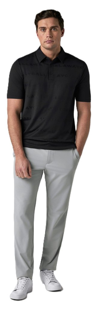 Callaway Mid Century Jacquard polo homme, anthracite
