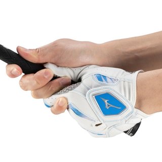 Mizuno Double Grip gant de golf homme, blanc