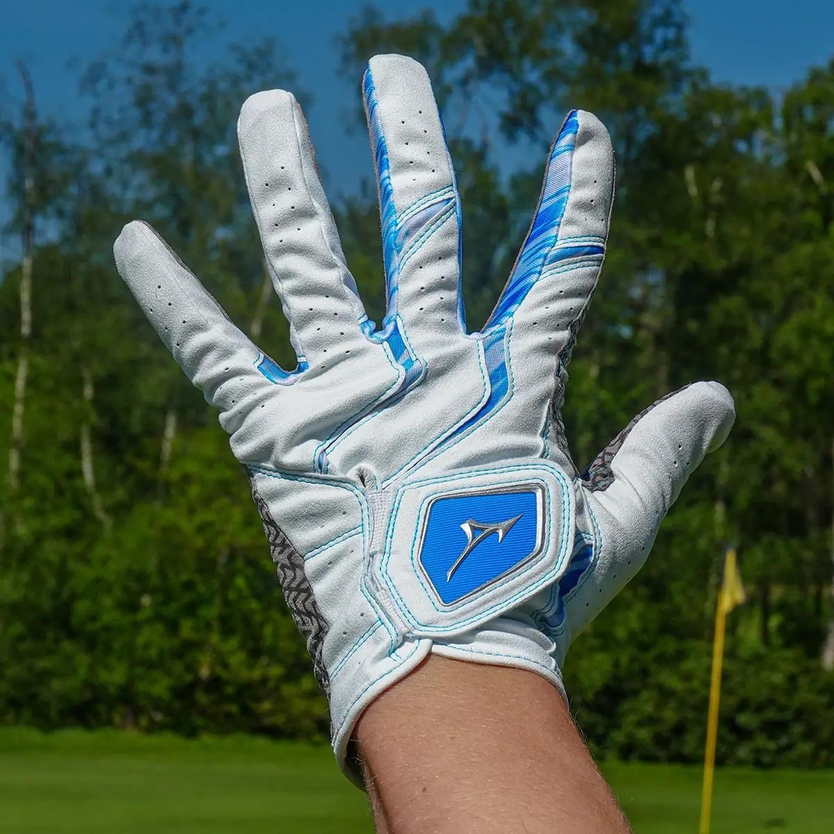 Mizuno Double Grip gant de golf homme, blanc