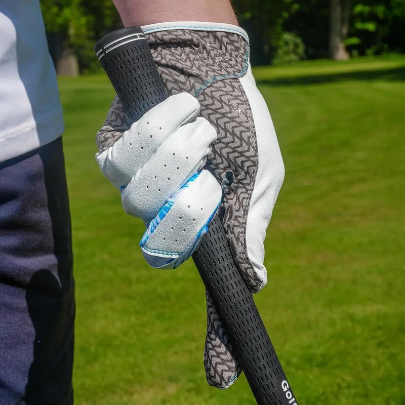 Mizuno Double Grip gant de golf homme, blanc