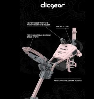 Clicgear 4.5 chariot manuel, rose