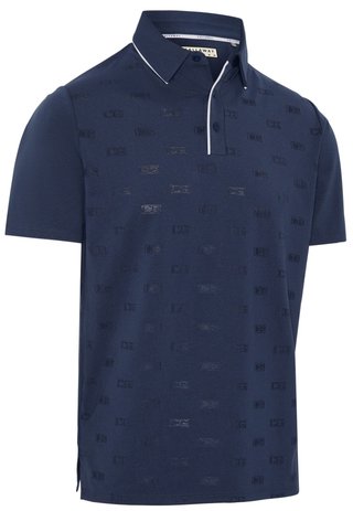 Callaway Mid Century Jacquard polo homme, medieval blue