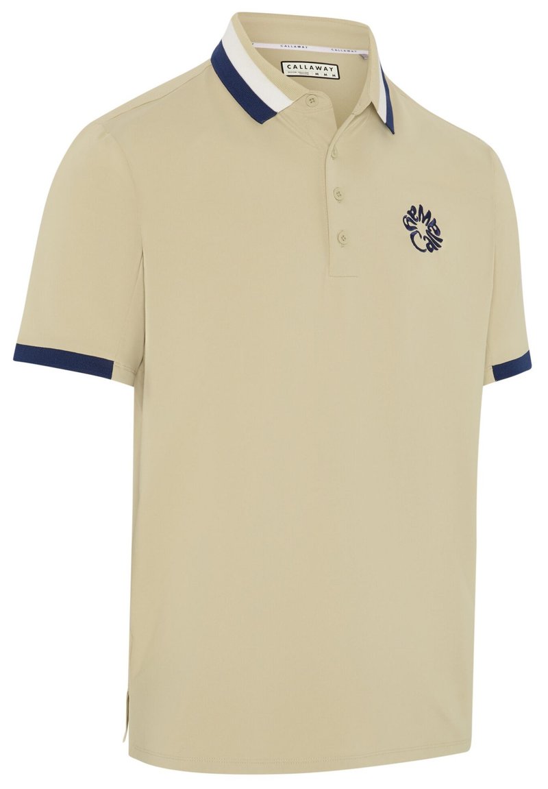 Callaway Mid Century Striped Rib Collar polo homme, fields of rye