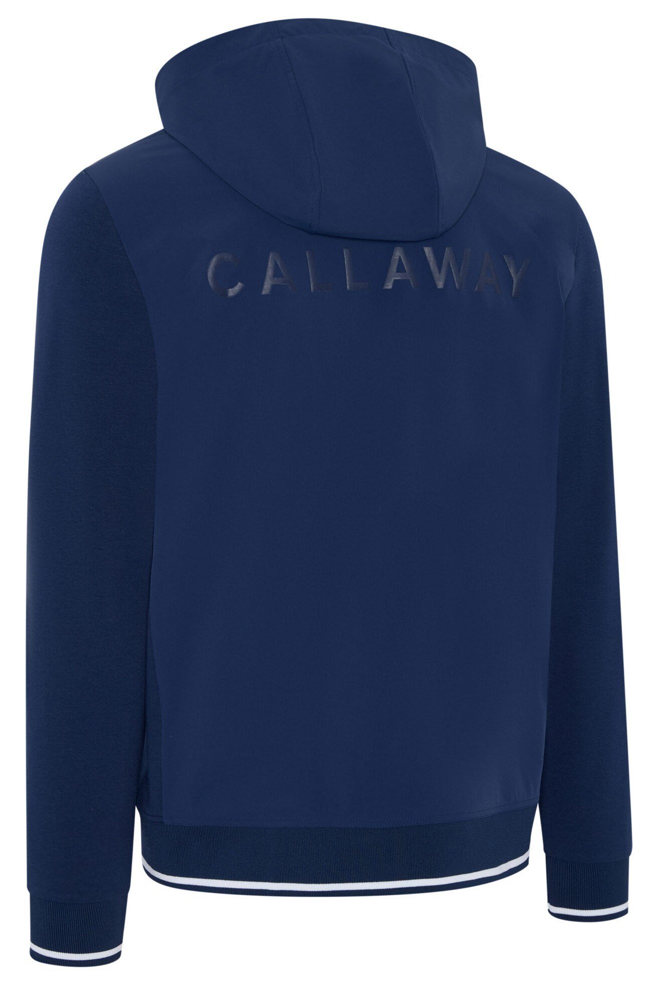 Callaway Mid Century Mixed Media Hooded 1/4 Zip sweatshirt homme, medieval blue