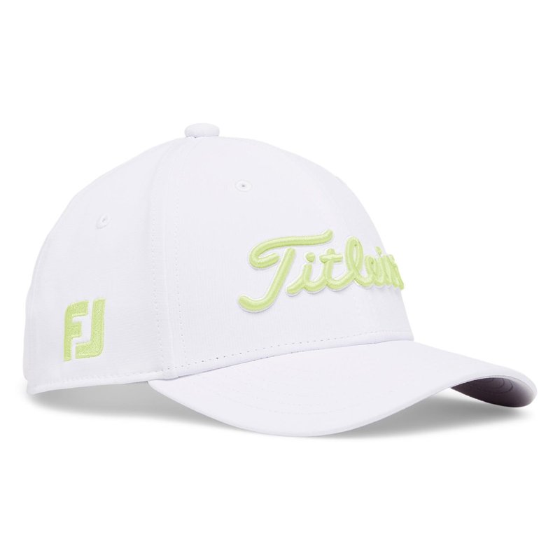 Titleist Junior Tour Performance casquette junior, blanc/citron vert