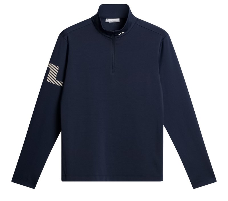 J.Lindeberg Heath Strike Mid Layer sweat-shirt homme, JL Navy