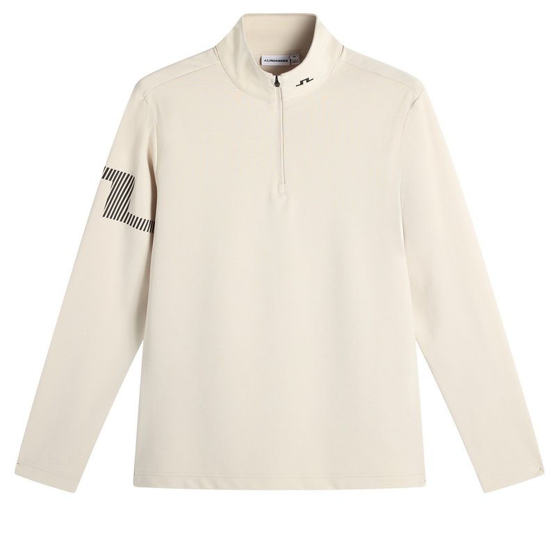 J.Lindeberg Heath Strike Mid Layer sweat homme, moonbeam